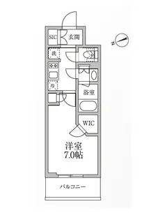 レジディア新御徒町Ⅱ【6階】の間取り