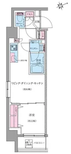 クレヴィアリグゼ世田谷松陰神社前【5階】の間取り