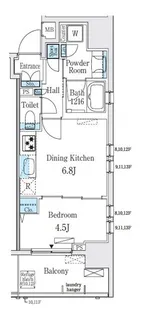 レジディア大手町北【13階】の間取り