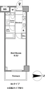 レジディア武蔵小杉【5階】の間取り