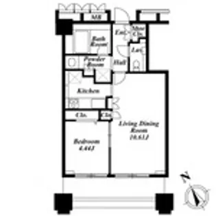 LASANTE池田山【15階】の間取り