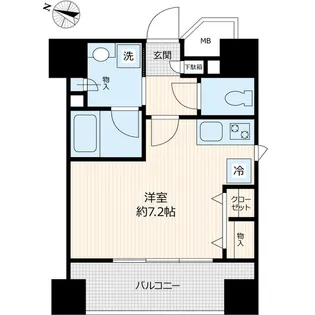 ナビウス東日本橋1番館【5階】の間取り