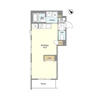 ASTILE西新宿Ⅱ【3階】の間取り
