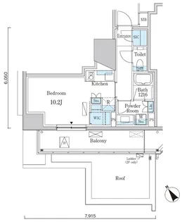 PRIME ART白金台【2階】の間取り