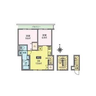 クレストラン蒲田【3階】の間取り