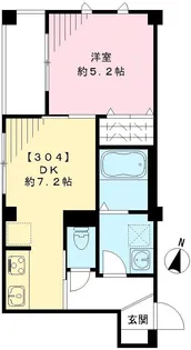 イーグレットコート【304号室号室】の間取り