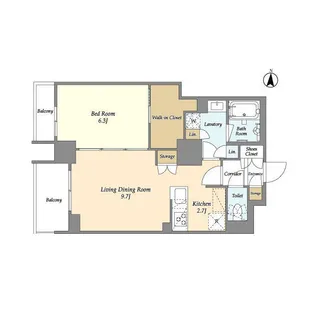 ドゥーエ亀戸【10階】の間取り