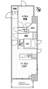 東京都目黒区柿の木坂3丁目【マンション】の間取り