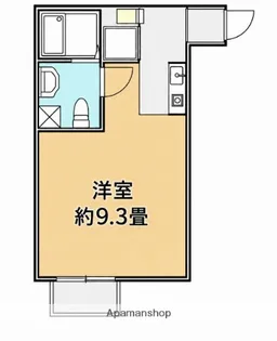 アンソレイエ西小山【1階】の間取り
