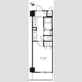 ケーディーエックスレジデンス上野毛【2階】の間取り