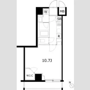 ケーディーエックスレジデンス豊洲【8階】の間取り