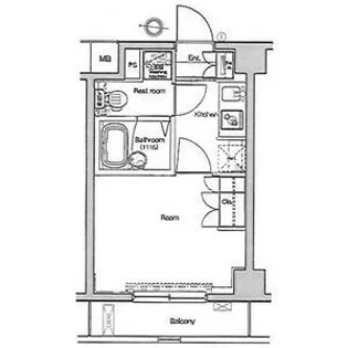 レイジオス品川【2階】の間取り