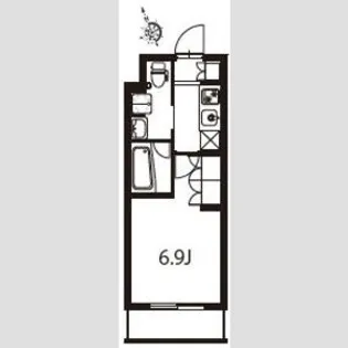 アジールコート東大井【3階】の間取り