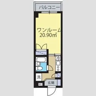 ハナブサマンション【3階】の間取り