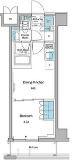 ルフォンプログレ中野坂上【2階】の間取り