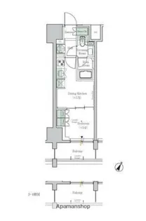 ONE ROOF RESIDENCE TAMACHI【5階】の間取り