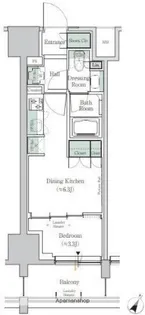 ONE ROOF RESIDENCE TAMACHI【4階】の間取り