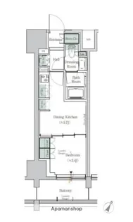 ONE ROOF RESIDENCE TAMACHI【7階】の間取り