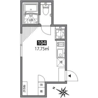 グランエッグス明大前【1階】の間取り
