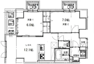 ATTIRANT板橋本町【8階】の間取り