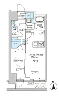 ルジュール神田須田町【15階】の間取り