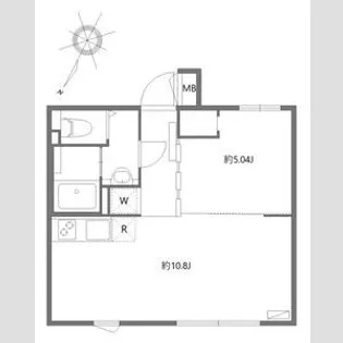 アレーロ大岡山Ⅱ【2階】の間取り