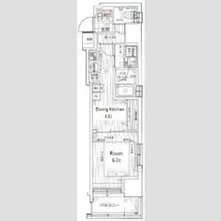 エステムプラザ芝公園【7階】の間取り