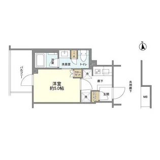 リビオレゾン三田【6階】の間取り