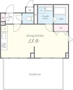 ROOTS SHIBUYA HONMACHI【6階】の間取り