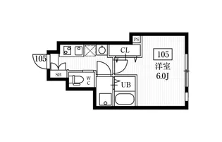ミハス三軒茶屋Ⅱ【1階】の間取り