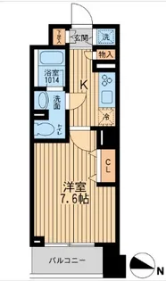 KDXレジデンス幡ヶ谷【11階】の間取り