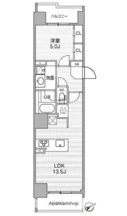 シーズンフラッツ武蔵小山【4階】の間取り
