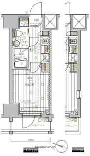 レガリス品川天王洲ベイサイドコート【6階】の間取り