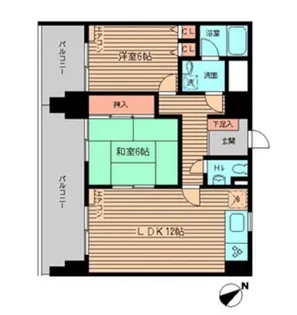 恵比寿アーバンハウス【4階】の間取り