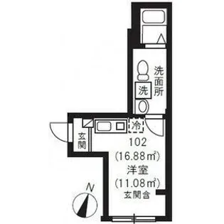ブランドール坂下三丁目【1階】の間取り