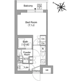 ORSUS戸越銀座【3階】の間取り