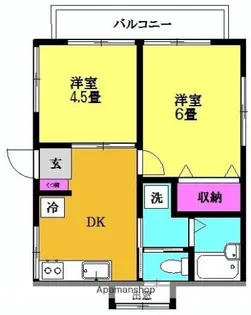 パークメゾン戸越【2階】の間取り