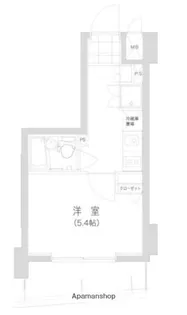 東京都品川区南大井4丁目【マンション】の間取り