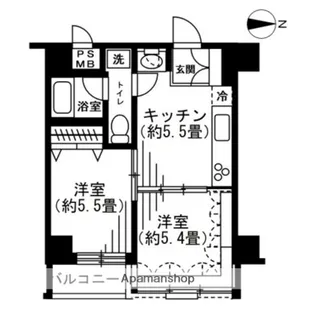 SOCIETY EBARA−NAKANOBU【5階】の間取り