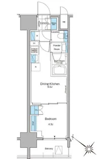 ルフォンプログレ西大井プレミア【8階】の間取り