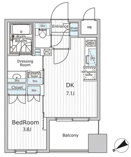 ビエラコート日本橋久松町【5階】の間取り