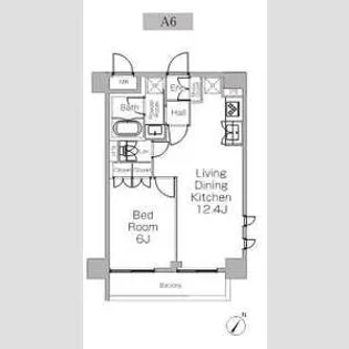 プラウドフラット三軒茶屋Ⅱ【3階】の間取り