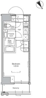 プラウドフラット清澄通り【10階】の間取り