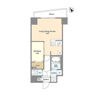 アルファコート曳舟【3階】の間取り