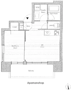 LANAI GRACE SHIBAKOEN【402号室】の間取り