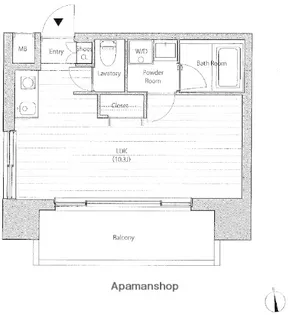 LANAI GRACE SHIBAKOEN【3階】の間取り
