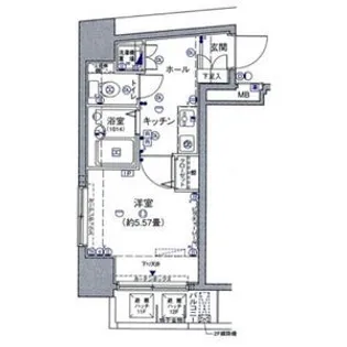 シンシア蒲田ステーションプラザ【6階】の間取り