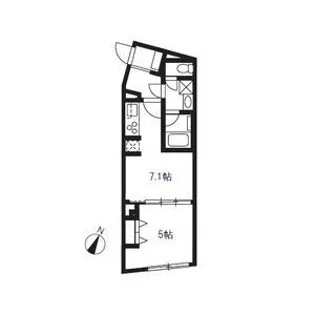 アルティザ上野毛【1階】の間取り