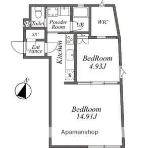 ARISTO目黒【4階】の間取り
