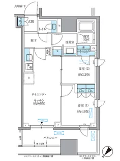 パークアクシス東日本橋【12階】の間取り